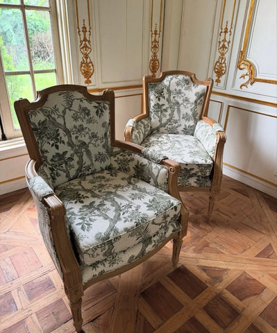 Louis XVI square back bergère