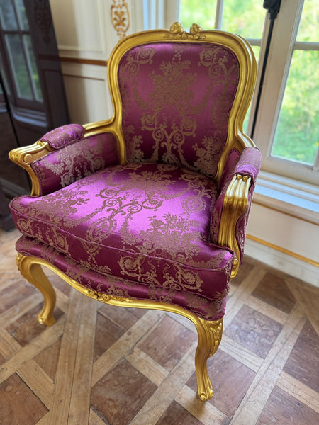 Louis XV  classic bergère in antique gold~