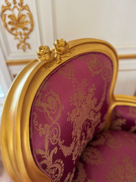 Louis XV  classic bergère in antique gold~