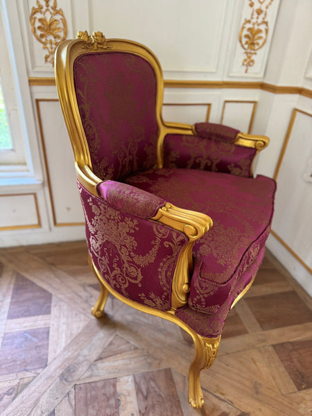 Louis XV  classic bergère in antique gold~