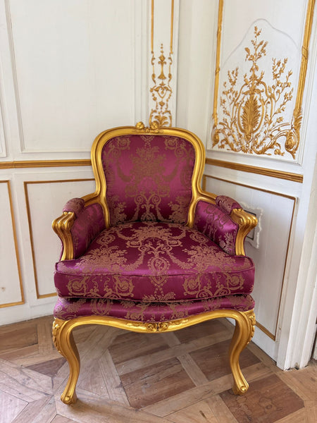 Louis XV  classic bergère in antique gold~