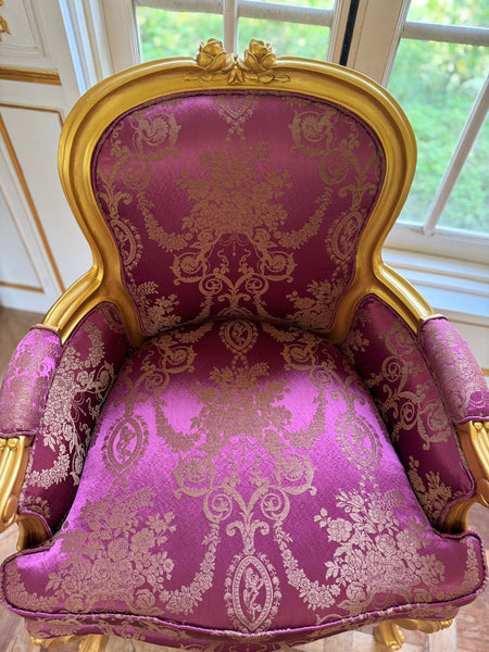 Louis XV  classic bergère in antique gold~