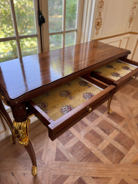 Louis XV console with gold leafing~
