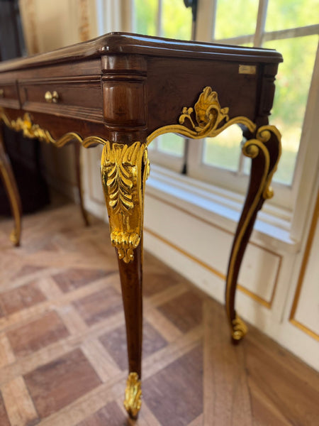 Louis XV console with gold leafing~