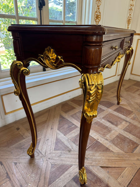 Louis XV console with gold leafing~