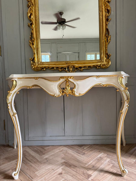 Louis XV sleek console with dramatic legs~