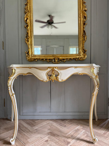 Louis XV sleek console with dramatic legs~
