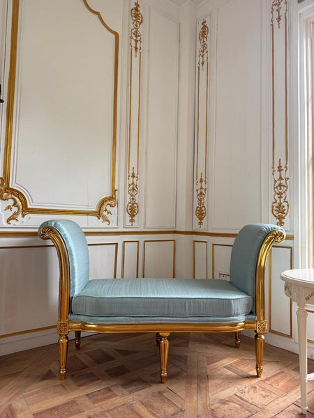 Louis XVI bench with sleek framework~