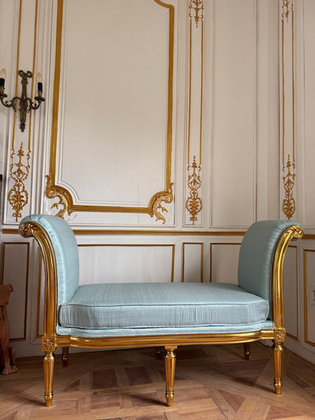 Louis XVI bench with sleek framework~