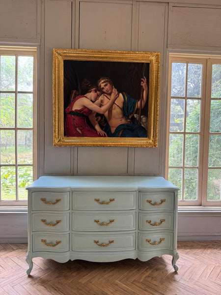 Frame inspired by neoclassical restrained ornamentation~