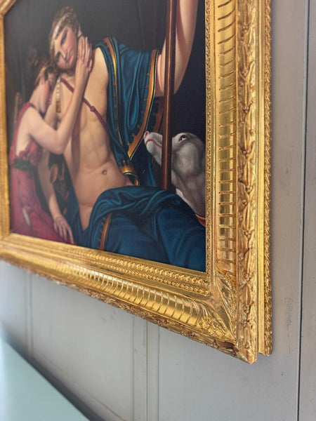 Frame inspired by neoclassical restrained ornamentation~