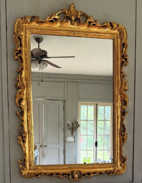 Elegant frame with foliage and scrolls~