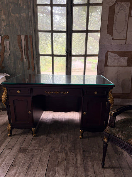 Louis XV desk in dark stain~