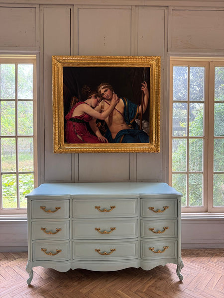 Elegant Louis XV Commode in powder blue~