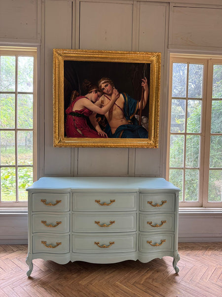Elegant Louis XV Commode in powder blue~