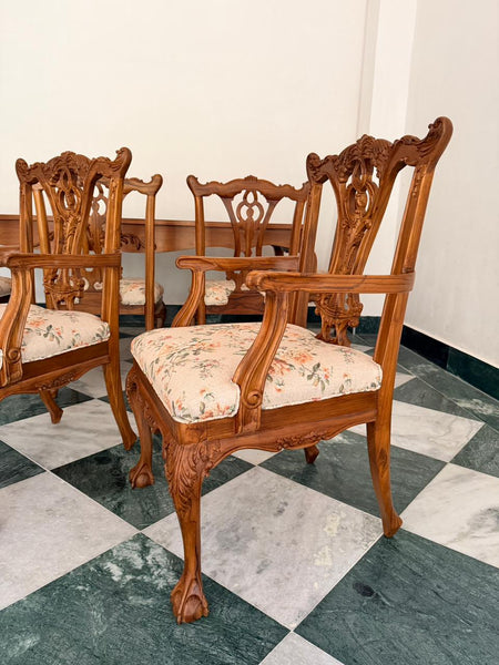 Louis XV transitional dining chairs~