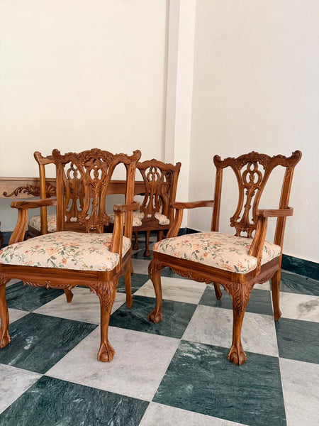 Louis XV transitional dining chairs~