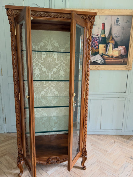 Louis XV Vitrine with bevelled glass~