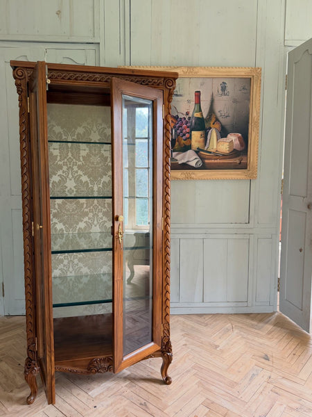 Louis XV Vitrine with bevelled glass~