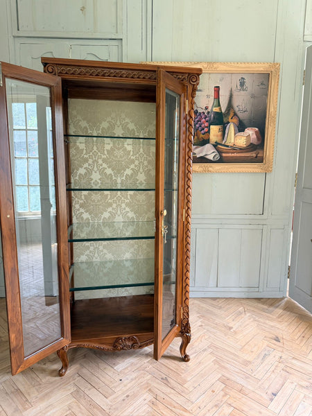 Louis XV Vitrine with bevelled glass~