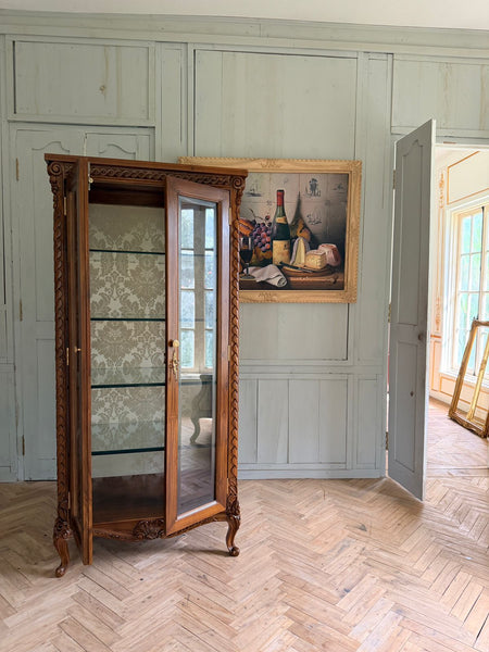 Louis XV Vitrine with bevelled glass~