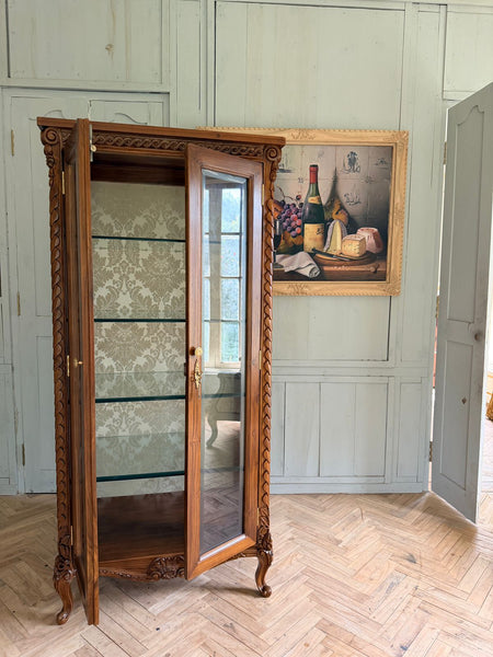 Louis XV Vitrine with bevelled glass~