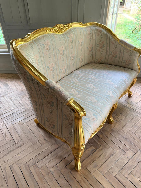 Louis XV Bergère with Gold Leafing ~