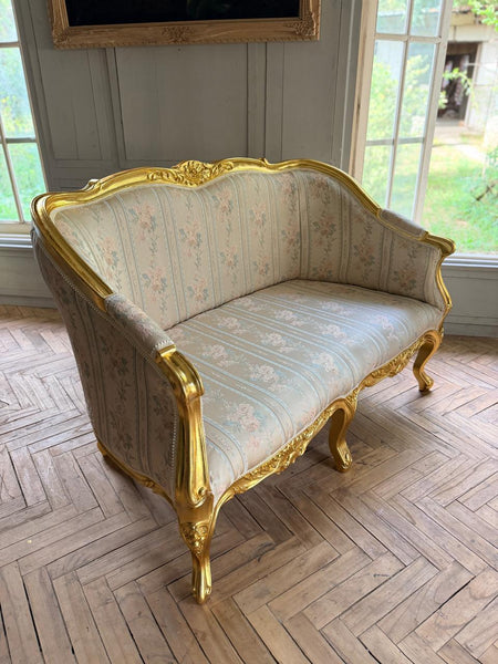 Louis XV Bergère with Gold Leafing ~