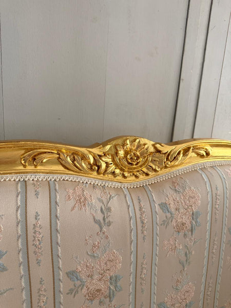 Louis XV Bergère with Gold Leafing ~