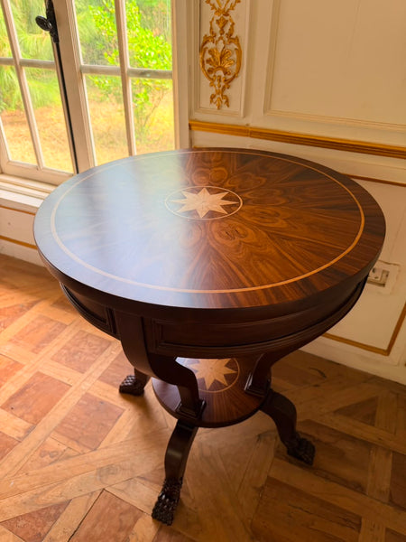 Petite center table with lion feet ~