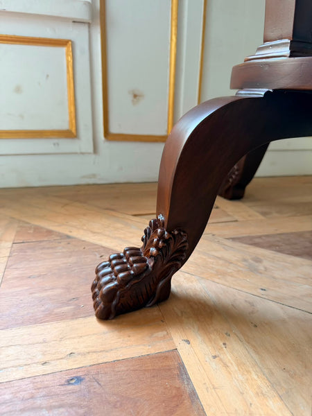 Petite center table with lion feet ~