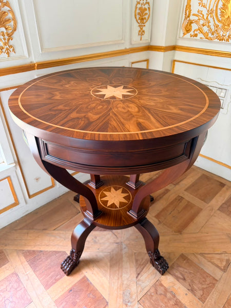 Petite center table with lion feet ~