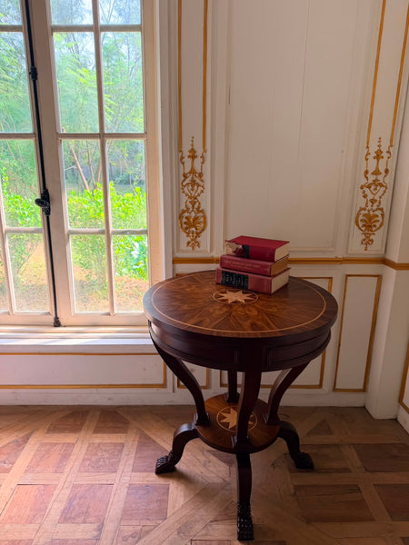 Petite center table with lion feet ~