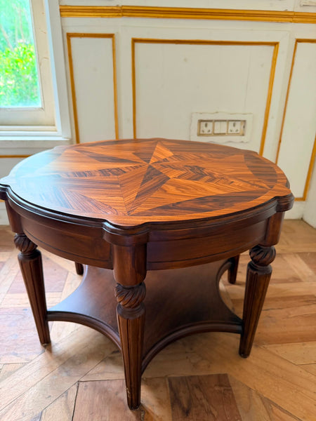Centre Table with dramatic marquetry~