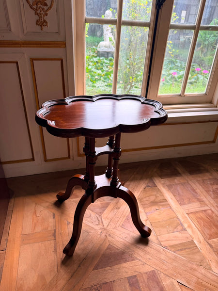 Scalloped top side table~