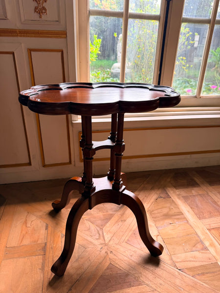 Scalloped top side table~