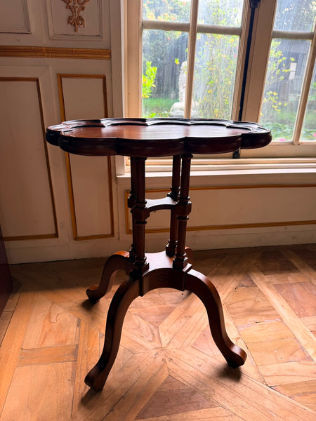 Scalloped top side table~