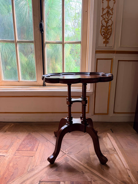Scalloped top side table~