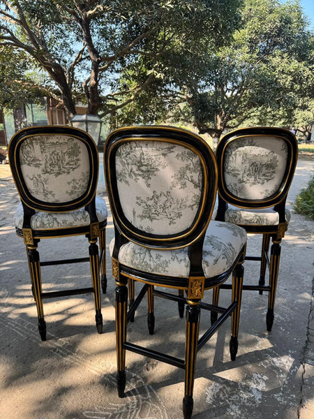 Classic Louis XVI Bar Chairs~