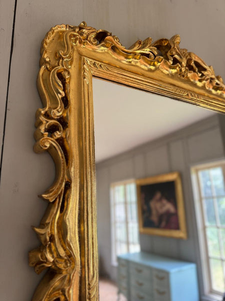 Elegant frame with foliage and scrolls~