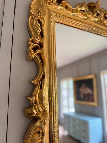 Elegant frame with foliage and scrolls~