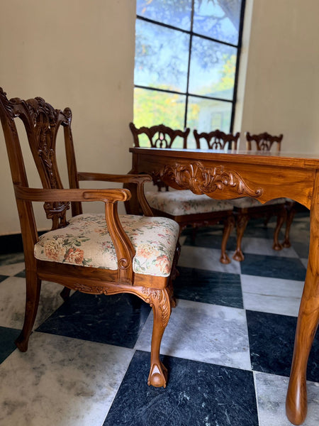 Louis XV transitional dining chairs~