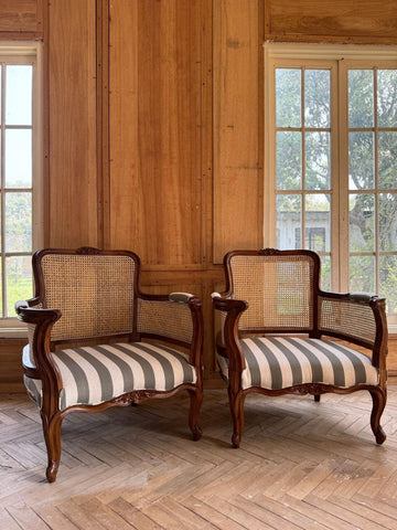 Louis XV Bergère with wicker~
