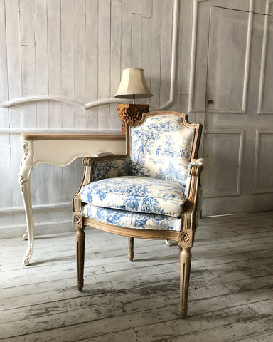 Louis XVI square back armchair