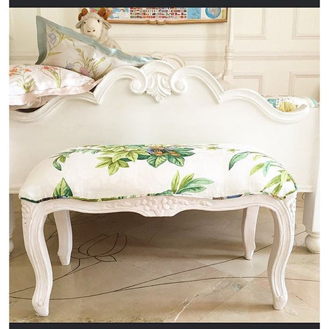 Window bench or side bench inspired by Louis XV