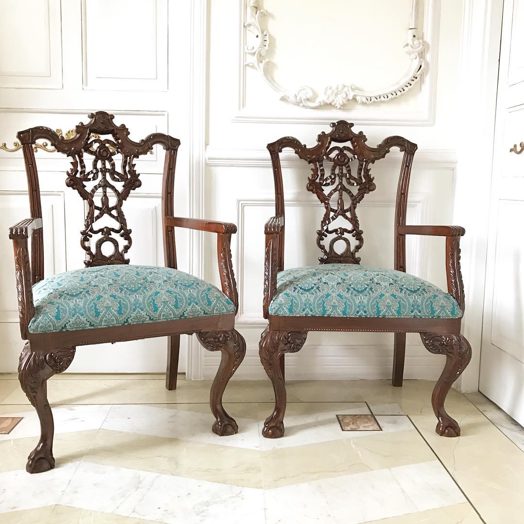 Chair with riband inspired by Chippendale – Parrot Lily Pvt Ltd