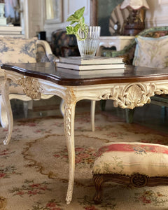 Centre table with unreasonably sleek rococo