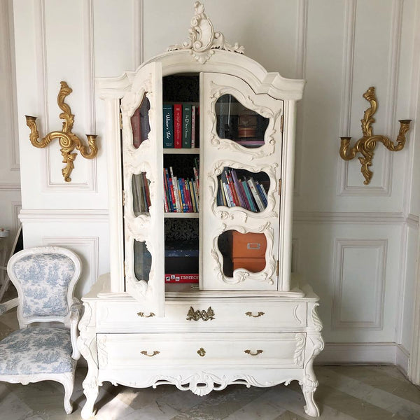 Armoire with bombé drawers inspired by Louis XV