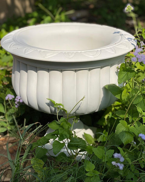 Renaissance style wooden garden urn