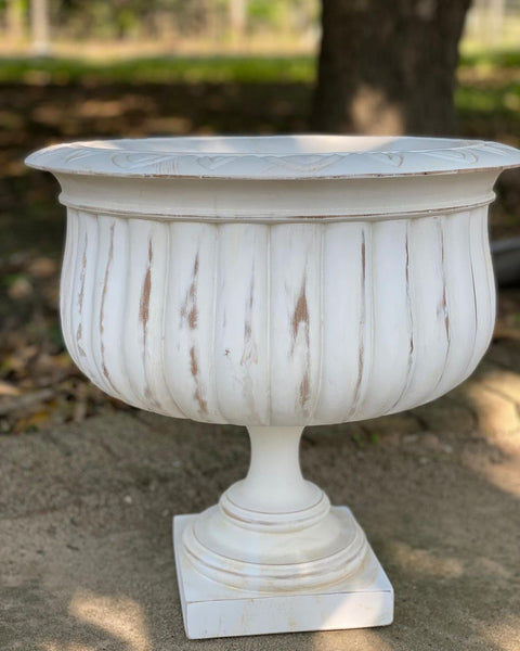 Renaissance style wooden garden urn